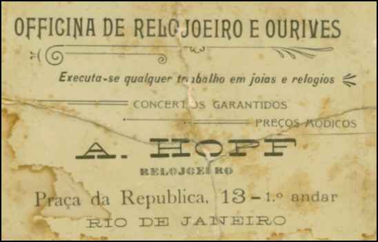Arnold Hopf's Card